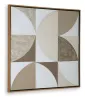 Ashley Furniture A8000502 Harelman - Wall Art - Tan / Taupe / White