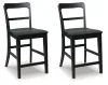 Ashley Furniture PCD824-124 Greddinton - Barstool (Set of 2) - Black