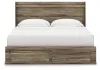 Ashley Furniture PCB2005B7 Ashley Furniture PCB2005B7 Elbrim - King Panel Storage Bed - Brown