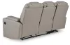 Ashley Furniture PC8330589 Elevate Edges - Reclining Sofa With Drop Down Table - Coin