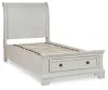 Ashley Furniture B742B12 Ashley Furniture B742B12 Robbinsdale - Twin Sleigh Storage Bed - Antique White