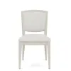 Riverside Furniture 25057 Carmella - Upholstered Back Side Chair (Set of 2) - Pebble Oak