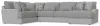 Jackson Furniture Industries 3480/62/30/76-18 Jackson Furniture Industries 3480/62/30/76-18 Titan - 3 Piece Sectional With Comfort Coil Seating And 9 Included Accent Pillows (Right Side Facing Chaise) - Moonstruck