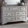 Liberty Furniture 244-BR31 Liberty Furniture 244-BR31 Magnolia Manor - 7 Drawer Dresser - Antique White