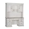Liberty Furniture 244-HOJ-CHS Liberty Furniture 244-HOJ-CHS Magnolia Manor - Credenza & Hutch - Antique White / Brown