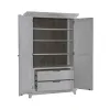 Liberty Furniture 237-BR43 River Place - Armoire - Riverstone White & Tobacco