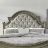 Liberty Furniture 244N-BR15HU Liberty Furniture 244N-BR15HU Magnolia Manor - King Upholstered Panel Headboard - Weathered Bisque