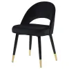 CoasterEssence 193562 Lindsey - Upholstered Dining Side Chair (Set of 2) - Black