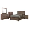 CoasterEveryday 204190Q-S5 Kauffman - Queen 5 Piece Bedroom Set - Washed Taupe