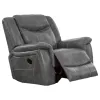 CoasterEveryday 650356 Conrad - Upholstered Padded Arm Glider Recliner - Gray