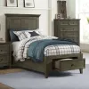 Intercon SM-BR-4325TS-GRY-C Intercon SM-BR-4325TS-GRY-C San Mateo Youth - Twin Storage Bed - Gray