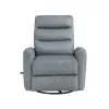 New Classic U2518-14-FGY New Classic U2518-14-FGY Takami - Swivel Recliner - Granite Poly
