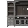Liberty Furniture 824-EL78 Heartland - Left Pier - Antique White / Tobacco Tops