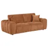 Coaster Fine Furniture 504951 Burnett - Chenille Upholstered Wide Arm Sofa - Burnt Orange