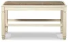 Ashley Furniture D647-09 Bolanburg - DBL Counter UPH Bench  - Beige