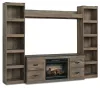 Ashley Furniture EW0446W9 Trinell - 4-Piece Entertainment Center With 60