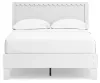 Ashley Furniture EB1810/231/245/156/112 Ashley Furniture EB1810/231/245/156/112 Hallityn - 4 Pc. - Dresser, Chest, Full Panel Platform Bed - White