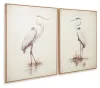 Ashley Furniture A8000414 Aubinell - Wall Art Set (Set of 2) - Beige