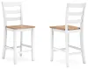 Ashley Furniture D398-124 Ashley Furniture D398-124 Gesthaven - Barstool (Set of 2) - Natural / White