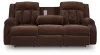 Ashley Furniture PC2140699 Free Wake - Reclining Power Sofa With Drop Down Table - Chocolate