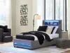 Ashley Furniture PCB2721B23 Ashley Furniture PCB2721B23 Verishaw - Twin Upholstered Bed With Wireless Audio - Gray