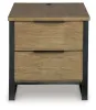 Ashley Furniture T602-3 Montia - Rectangular End Table - Light Brown