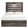 Ashley Furniture B211B9 Ashley Furniture B211B9 Drystan - Full Panel Bed With 2 Side Drawers - Brown / Beige