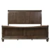Liberty Furniture 589-BR-KSLDMC Rustic Traditions - 4 Piece Bedroom Set (King Sleigh Bed, Dresser & Mirror, Chest) - Rustic Cherry