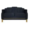 New Classic U2034-20-BLK Empire - Lighted Loveseat - Black