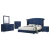 CoasterEveryday 223371KW-S5 Melody - 5 Piece California King Bedroom Set - Pacific Blue