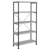 CoasterEveryday 801546 Analiese - 4-Shelf Bookshelf - Gray Driftwood