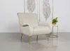 Coaster Fine Furniture 903043 Ricci - Upholstered Saddle Arm Accent Chair - Stone