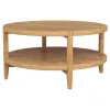 Coaster Fine Furniture 709698 Camillo - Round Solid Wood Coffee Table - Maple