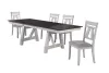 New Classic 40-1903-D4C Maisie - Dining Table & 4 Chairs - White / Dark Brown