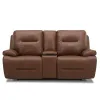 Liberty Furniture 7008SD-23P Cameron - Loveseat With Console P3 & ZG - Dakota Saddle