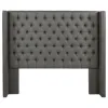CoasterEssence 301405QB1 Bancroft - Upholstered Queen Wingback Headboard - Gray