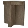 Coaster Fine Furniture 710137 Kinkaid - Round Solid Mango Wood End Table - Brown