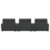Coaster Fine Furniture 609531PT Collins - 5 Piece Power Reclining Home Theater Seating - Dark Gray