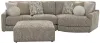 Jackson Furniture Industries 3145/63/96/28-28 Jackson Furniture Industries 3145/63/96/28-28 Turner - 2 Piece Sofa Cuddler With Right Side Facing Cuddler And Cocktail Ottoman - Mushroom