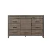 New Classic B3412-050 Harrisburg - 9 Drawer Dresser - Walnut