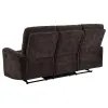 Coaster Fine Furniture 609571 Navarro - Chenille Upholstered Reclining Sofa - Dark Brown