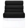 Coaster Fine Furniture 903162 Serreta - Boucle Upholstered Armless Acrylic Chair - Black