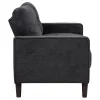 Coaster Fine Furniture 509982 Bowen II - Fabric Upholstered Track Arm Loveseat - Steel Gray