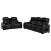 Coaster Fine Furniture 603251PP-S2 Zuma - 2 Piece Faux Leather Dual Power LED Sofa Set - Black