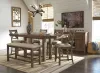 Ashley Furniture D631-32 Moriville - Rectangular Dining Room Counter Extension Table - Grayish Brown