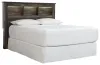 Ashley Furniture B211-65 Ashley Furniture B211-65 Drystan - Queen Bookcase Headboard - Brown / Beige