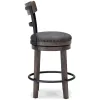 Ashley Furniture D388-224 Caitbrook - UPH Swivel Barstool  - Gray