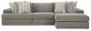 Ashley Furniture 58103S4 Ashley Furniture 58103S4 Avaliyah - 3-Piece Sectional With Raf Corner Chaise - Ash