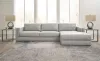 Ashley Furniture 57404S2 Ashley Furniture 57404S2 Amiata - 2-Piece Sectional With Raf Corner Chaise - Glacier