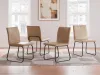 Ashley Furniture D446/15/02 Pharwynn - 5 Pc. - Dining Room Table, 4 Side Chair - Black